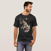 T-shirt Basketball Elephant Artwork Slam Dunk Basketball H (Devant entier)