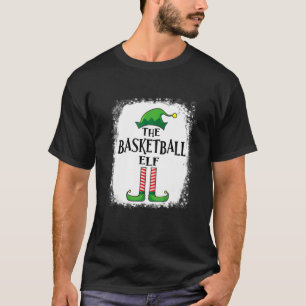 T-shirt Basketball Elf Matching Famille Amusante Noël Par