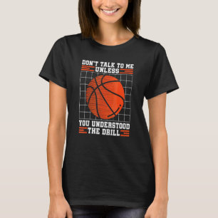 T-shirt Basketball Exercices d'entraîneurs Sport Hoop Girl