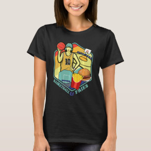 T-shirt Basketball Fastfood Fries Burger Field Player Équi