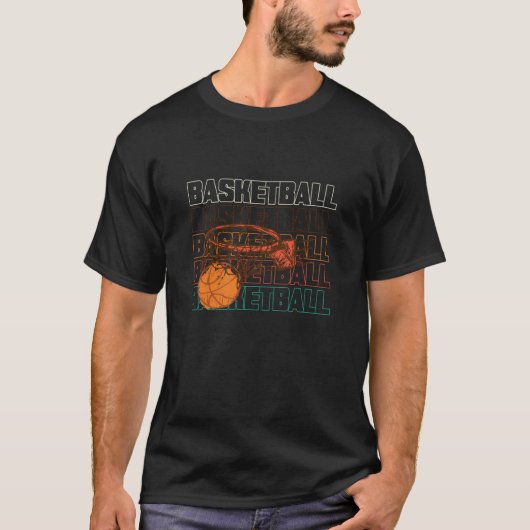 T-shirt Basketball Hoop Hoops Coach Team Basketball Player (Devant)