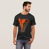 T-shirt Basketball Hoop With Bow Cute Basketball Aesthetic (Devant entier)