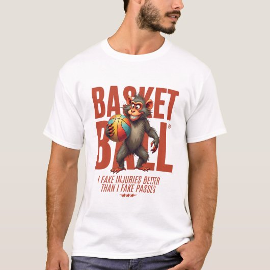 T-shirt Basketball : Je fais mieux de fausses blessures qu (Devant)