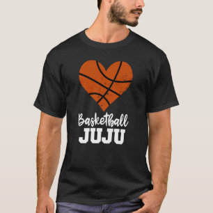 T-shirt Basketball Juju Basketball Heart Grandma Juju