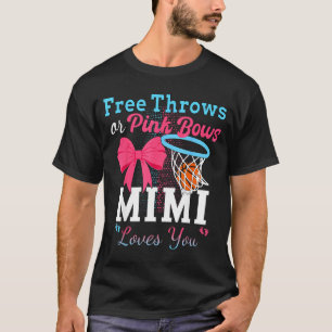 T-shirt Basketball lance des arcs roses mimi t'aime