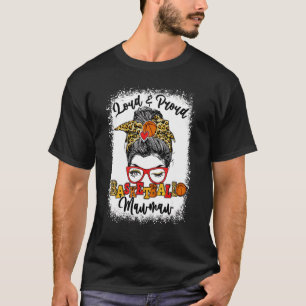 T-shirt Basketball Loud Et Fier Mawmaw Messy Bun Bleache