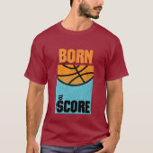 T-Shirt Basketball « Né pour Marquer » (Devant)