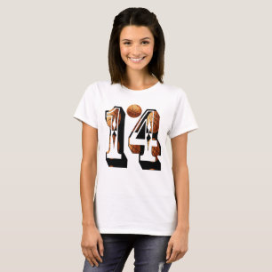T-shirt Basketball Numéro 14 Logo photo,