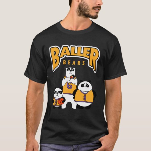T-shirt Basketball Panda Bears with Undercover Polar Bear (Devant)