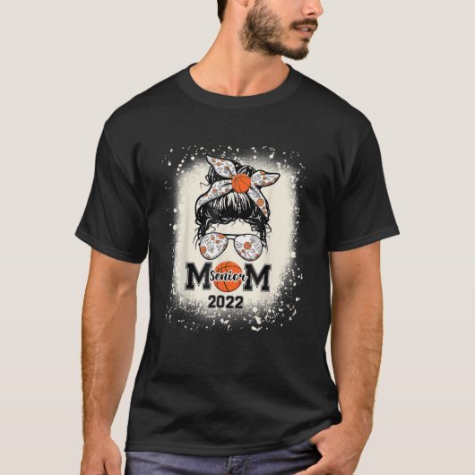 T-shirt Basketball Senior Maman 2022 Messy Bun (Devant)
