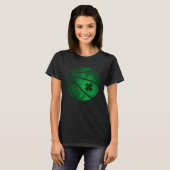 T-shirt Basketball Shamrock Lucky C Irish St Patrick s Day (Devant entier)