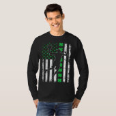 T-shirt Basketball Shamrock Lucky C Irish St Patrick's Day (Devant entier)