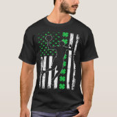 T-shirt Basketball Shamrock Lucky C Irish St Patrick's Day (Devant)