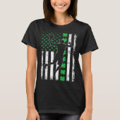 T-shirt Basketball Shamrock Lucky C Irish St Patrick's Day (Devant)