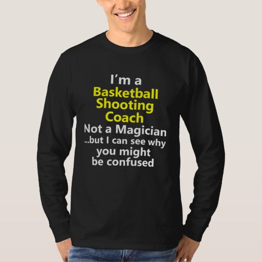 T-shirt Basketball Shooting Coach Trainer Jump Shot Shoote (Devant)