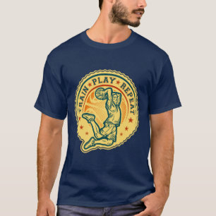 T-shirt Basketball Slam Dunk Design Vintage