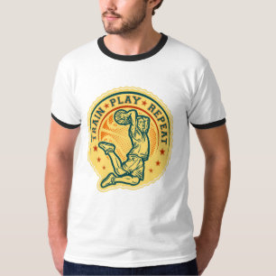 T-shirt Basketball Slam Dunk Design Vintage