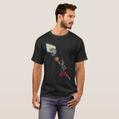 T-shirt Basketball Squelette Garçons Jolly roger Pirate Ha (Devant entier)