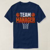 T-shirt Basketball Team Manager Sports Amateurs de jeu (Design devant)