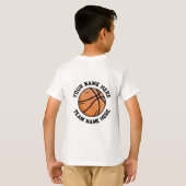T-shirt Basketball tendance Ajouter votre nom Personnalisé (Dos entier)