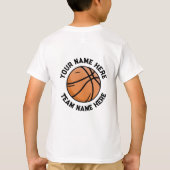 T-shirt Basketball tendance Ajouter votre nom Personnalisé (Dos)