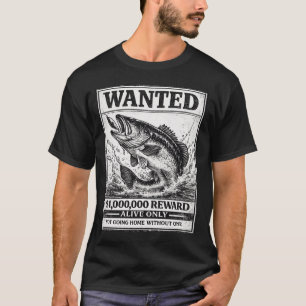 T-shirt Bass à grande bouche cadeau pour amateur d