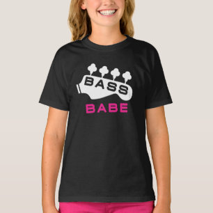 T-shirt Bass Babe Cadeau Pour Bassiste Girl