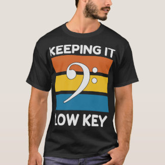 T-shirt Bass Clef : Garder la musique basse-clé