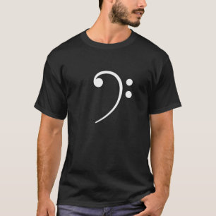 T-shirt Bass Clef Music Symbole Baid Bass Player Musical