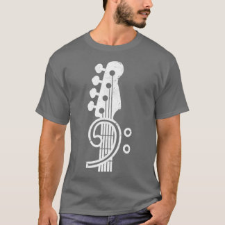 T-shirt Bass Clef Musique Cadeau Bass Bassistance