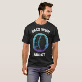 T-shirt Bass Drum Addict Vintage Kick Drums (Devant entier)