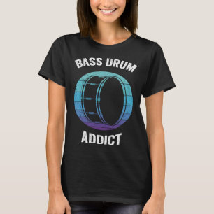 T-shirt Bass Drum Addict Vintage Kick Drums