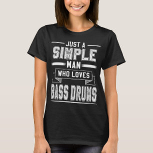 T-shirt Bass Drum Marching Band Musique Drummer