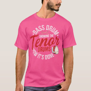 T-shirt Bass Drum Marching Bande Conception Pour Bass Drum
