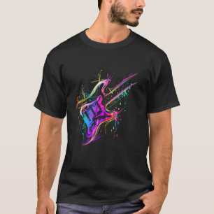 T-shirt Bass Electric Guitar du Colorful