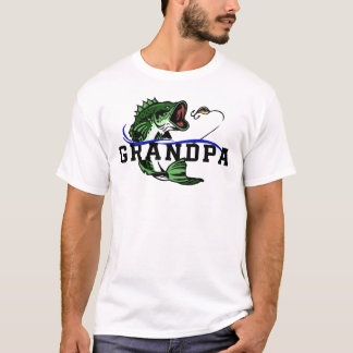 T-shirt Bass Fishing Grandpa Fisherman