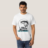 T-shirt Bass Fishing "Hooked on Adventure" (Devant entier)
