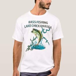 T-shirt Bass Fishing Lake Chickamauga