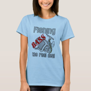 T-shirt Bass Fishing The Reel Deal