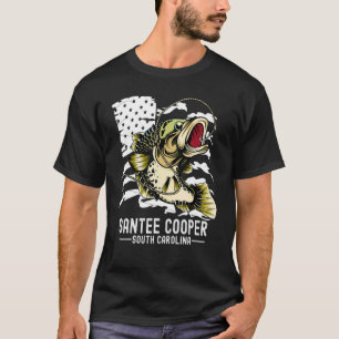 T-shirt Bass Game Fishing Sports Fisherman San Cooper