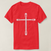 T-shirt Bass Guitare Croix Christian Bass Player Baid G (Design devant)