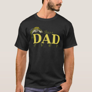 T-shirt Bass papa jamais meilleur papa Pun