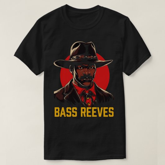 T-shirt Bass Reeves Le Ranger Lone Original (Design devant)