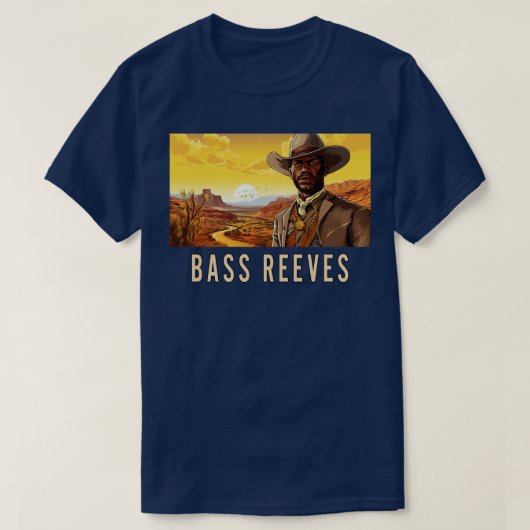T-shirt Bass Reeves Le vrai Ranger Lone (Design devant)