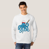 T-shirt Basse-balle de pieuvre Baseball (Devant entier)