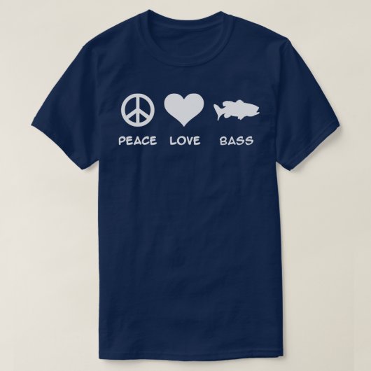 T-shirt basse de pêche (Design devant)