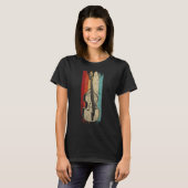 T-shirt Basse debout Graphique Rétro Double Basse Fiddle (Devant entier)