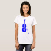 T-shirt Basse double - Bleu (Devant entier)