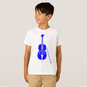 T-shirt Basse double - Bleu (Devant entier)