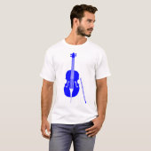T-shirt Basse double - Bleu (Devant entier)